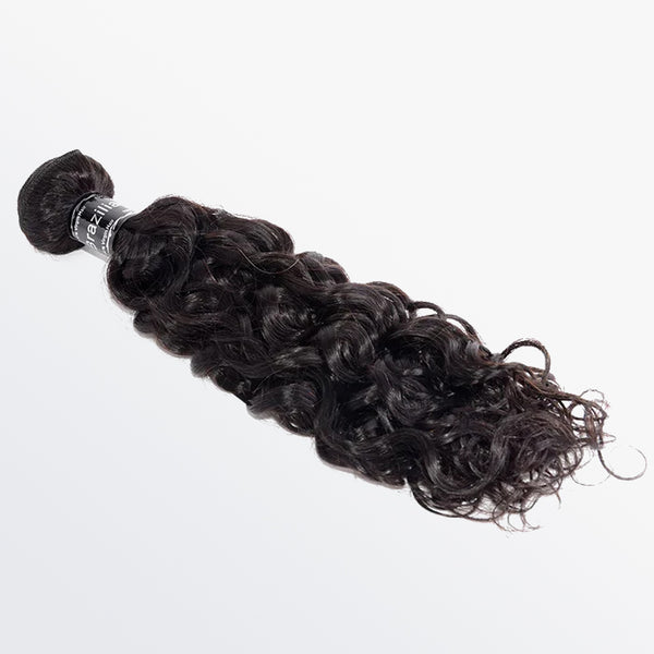 10"-30" Italy Curly Virgin Brazilian Hair #1B Natural Black