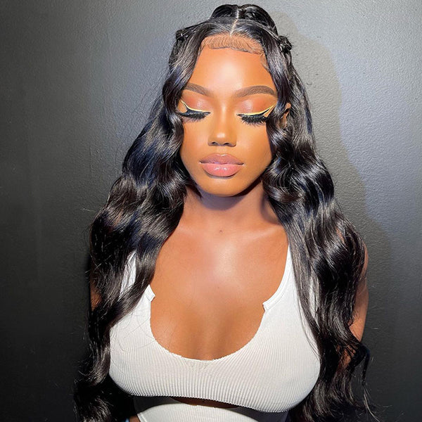 Tedhair 24/26/28 inches 13x6 Long Body Wave Up-do Lace Front Wig-200% Density
