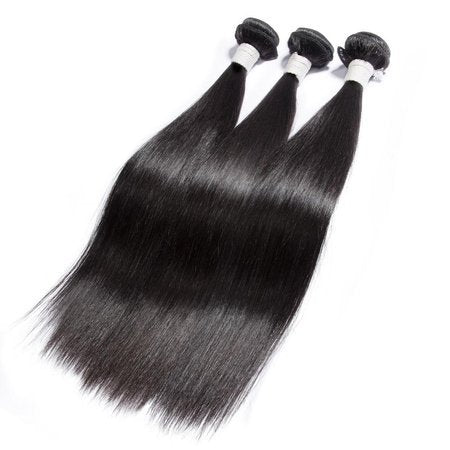 10-30 Inch 12A Premium Brazilian Virgin hair Straight #1B Natural Black