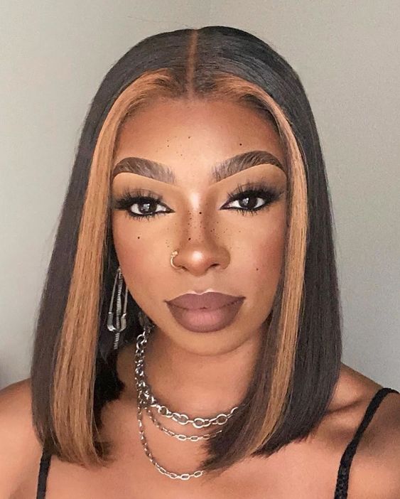 Highlight Straight Bob 13x4 Lace Frontal Wigs