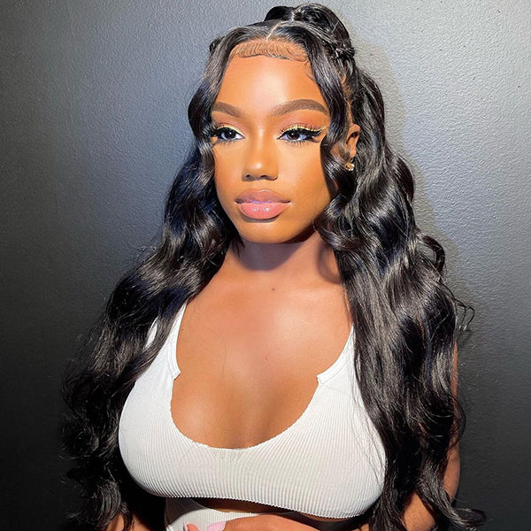 Tedhair 24/26/28 inches 13x6 Long Body Wave Up-do Lace Front Wig-200% Density
