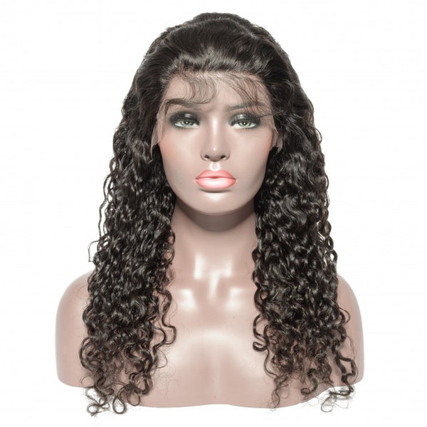 Frontal Lace Wig 150% Density Water Wave Virgin Hair
