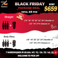 2022 TedHair Black Friday Bundle Deal $659 15pcs